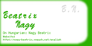 beatrix nagy business card